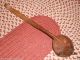 18th Century Lg Walnut Wooden Ladle All Hand Carved Out W Lg Shaped Bowl Primitives photo 4