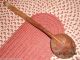 18th Century Lg Walnut Wooden Ladle All Hand Carved Out W Lg Shaped Bowl Primitives photo 6