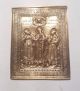 Russia Orthodox Bronze Icon Three Saints Prelates.  19th.  Century. Roman photo 2