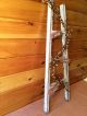 Primitive Grungy White 3 Ft.  Slant Lll Ladder/country/rustic/distressed/old/worn Primitives photo 5
