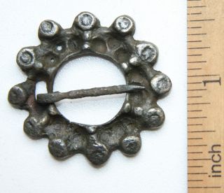 Ancient Old Ornament Bronze Fibula Brooch (mcr01) photo