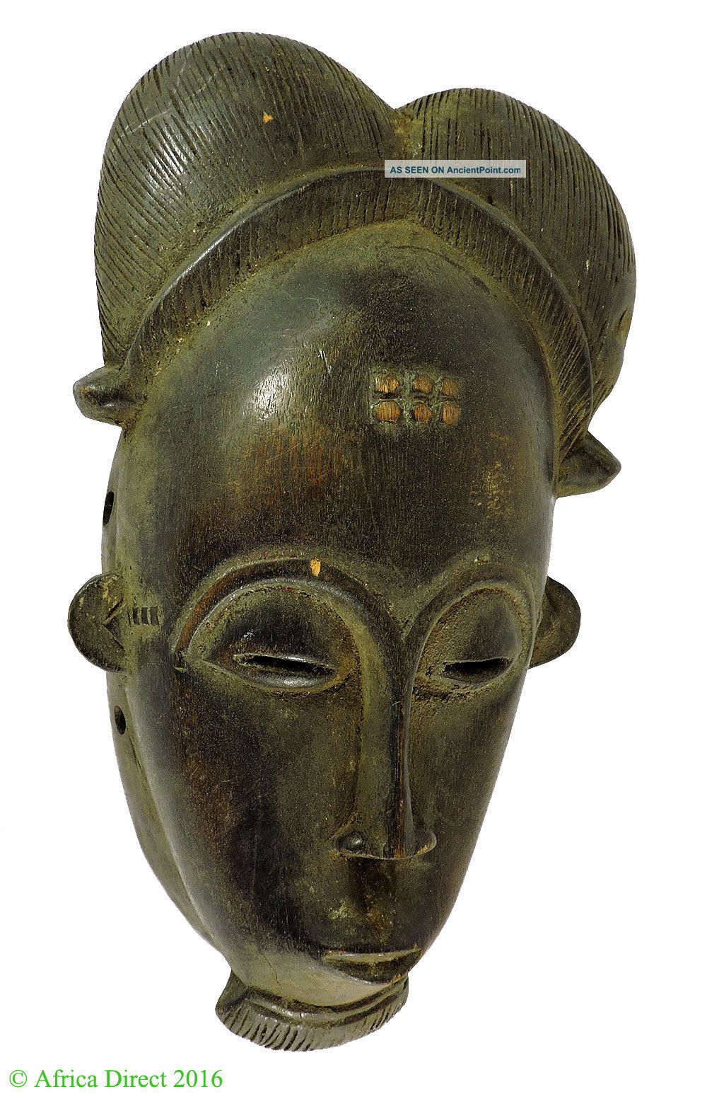 Baule Portrait Mask Ivory Coast African Art Masks photo