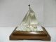 The Sailboat Of Silver Of The Most Wonderful Japan.  A Japanese Antique. Other Antique Sterling Silver photo 2
