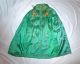 Emerald Green Silk 1920 ' S Chinese Opera Dragon Cape W Metallic Gold Couching Robes & Textiles photo 2
