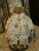 Primitive Folk Art Doll Old Linen,  Old Lace,  Old Photo,  Old Button Folk Art Doll Primitives photo 10