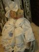 Primitive Folk Art Doll Old Linen,  Old Lace,  Old Photo,  Old Button Folk Art Doll Primitives photo 3