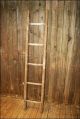 Vtg Wood Ladder Shelf 5 Step Barn Farm Primitive Decor Shabby Quilt Rustic Rungs Primitives photo 3