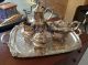 1847 Rogers Bros.  Silverplate Holloware Serving Tray,  Daffodil Pattern,  C.  1950 Tea/Coffee Pots & Sets photo 4