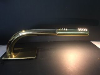 Vintage Mid Century Touch Brass Tube Cylinder Rainbow Table Desk Lamp Light photo
