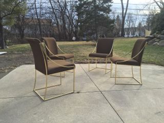 Mid Century Modern Milo Baughman Dining Chairs photo