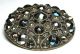 Fancy Antique Pierced Brass Button Encrusted W/ Cut Steel Accents 1 & 11/16 Inch Buttons photo 1