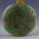 100 Natural Jadeite A Jade Hand - Carved Snuff Bottle “招财进宝” Snuff Bottles photo 1