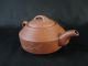 B6923:chinese Brown Pottery Poetry Plum Sculpture Teapot Kyusu Sencha,  Auto Teapots photo 1