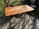 Vtg Antique Folding Pine/oak Yard Measure Sewing Table 36x18x25 1900-1950 photo 2