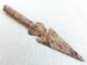 Ancient Artifact Iron Celtic Barbed Spear Head 8.  22 