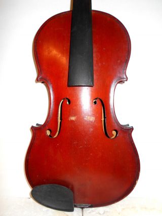 Vintage Old Antique Full Size 2 Pc Back Violin - photo