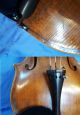 Antique German Hopf Violin C1850 Full Size 4/4 Inlaid Purfling Wcoffin Case String photo 9