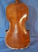 Antique German Hopf Violin C1850 Full Size 4/4 Inlaid Purfling Wcoffin Case String photo 4