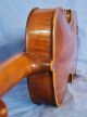 Antique German Hopf Violin C1850 Full Size 4/4 Inlaid Purfling Wcoffin Case String photo 5