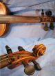 Antique German Hopf Violin C1850 Full Size 4/4 Inlaid Purfling Wcoffin Case String photo 6