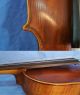 Antique German Hopf Violin C1850 Full Size 4/4 Inlaid Purfling Wcoffin Case String photo 8