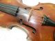 Antique Full Size 4/4 Scale Paolo Maggini Brefcia Copy Violin W/case & Goetz Bow String photo 9