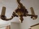 Brass Chandelier Heavy Very Old Very French Shabby Chic Light Fitting Chandeliers, Fixtures, Sconces photo 5
