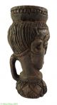 Kuba Figural Cup Fine Head Congo African Art Sculptures & Statues photo 1
