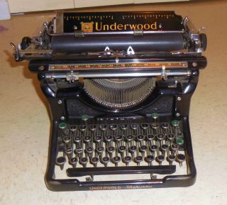 Antique 1930 ' S Underwood No.  11 Standard Typewriter - & Complete photo