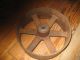 Vtg.  /antique Cast Iron Metal Pulley Gear Wheel 10 