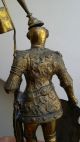 Knight Brass/bronze - Colored Mantel Bookshelf Figures For Library Or Den Metalware photo 11