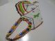 Vintage Native American Indian Beaded Neckpiece Collar Necktie Necklace Yoke? Native American photo 5