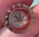 Antique Glass Kaleidoscope Button,  Star - Like Design Buttons photo 1
