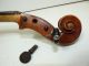 Antique/vintage Full Size 4/4 Scale Stradivarius Model Violin W/ Old Bow & Case String photo 6