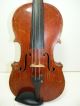 Antique/vintage Full Size 4/4 Scale Stradivarius Model Violin W/old Bow & Case 2 String photo 4
