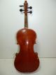 Antique/vintage Full Size 4/4 Scale Stradivarius Model Violin W/old Bow & Case 2 String photo 5