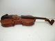 Antique/vintage Full Size 4/4 Scale Stradivarius Model Violin W/old Bow & Case 2 String photo 6