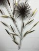 Mid Century Large Signed C.  Jere Pom / Urchin And Bamboo Wall Art Sculpture 1979 Metalware photo 2