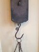 Antique Frary Brass General Store Hanging Scale & Pan Produce Country Farm 30lb Scales photo 2