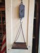 Antique Frary Brass General Store Hanging Scale & Pan Produce Country Farm 30lb Scales photo 8