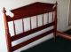 Antique Davis Cabinet Co.  Solid Cherry Full - Size Spindle Bed - Jenny Lind Style 1900-1950 photo 7