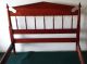 Antique Davis Cabinet Co.  Solid Cherry Full - Size Spindle Bed - Jenny Lind Style 1900-1950 photo 8