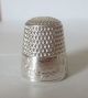 Antique Webster Sterling Silver Seated Cherub Thimble Size 8 Thimbles photo 5
