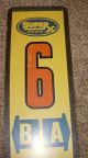 1950 ' S Superx Drug Stores Aisle Sign - Aisle 6 - Heavy Sign In Wooden Frame Other Mercantile Antiques photo 3