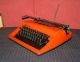 Adler - Contessa Script - Typewriter ; Pop Art Orange Cool Design - Typewriters photo 3
