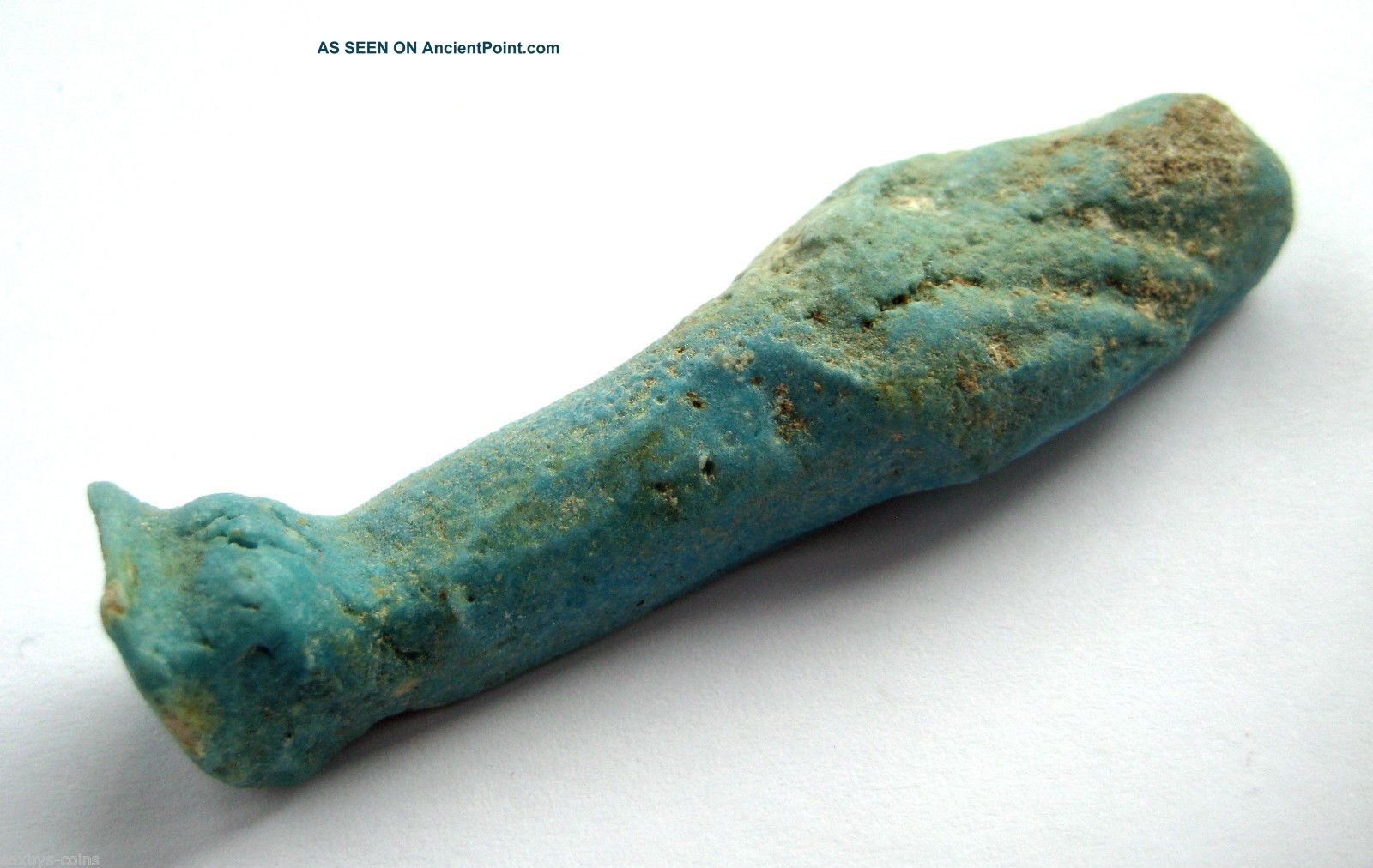 200 B.  C Large Ancient Egypt Ptolemaic Period Blue Faiance Ushabti Burial Statue Egyptian photo