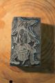 Antique Printing Wood Block Chinaman Metal Stamp Artist Signed Vibl Vintage Pape Binding, Embossing & Printing photo 3