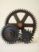 Foundry Mold 3 Wood Gear Tooth Wheel Model Forms Modern Sculpture Industrial ' 40 Mid-Century Modernism photo 2