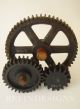 Foundry Mold 3 Wood Gear Tooth Wheel Model Forms Modern Sculpture Industrial ' 40 Mid-Century Modernism photo 6