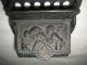 Vintage Match Safe Holder Cast Iron Wall Hanging 2 Compartment Winged Angel Hearth Ware photo 3